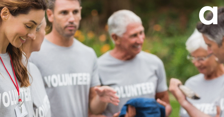 Charity volunteers