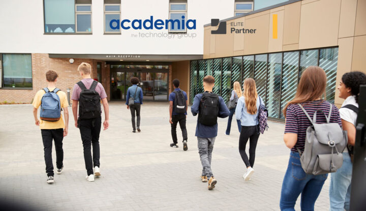 Students at a college campus